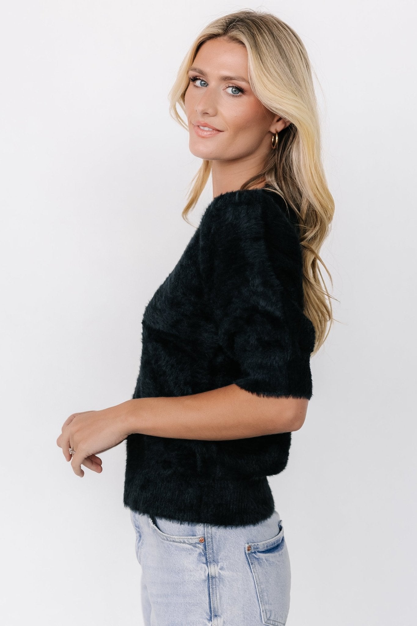 Vail Sweater Top | Black - Baltic Born