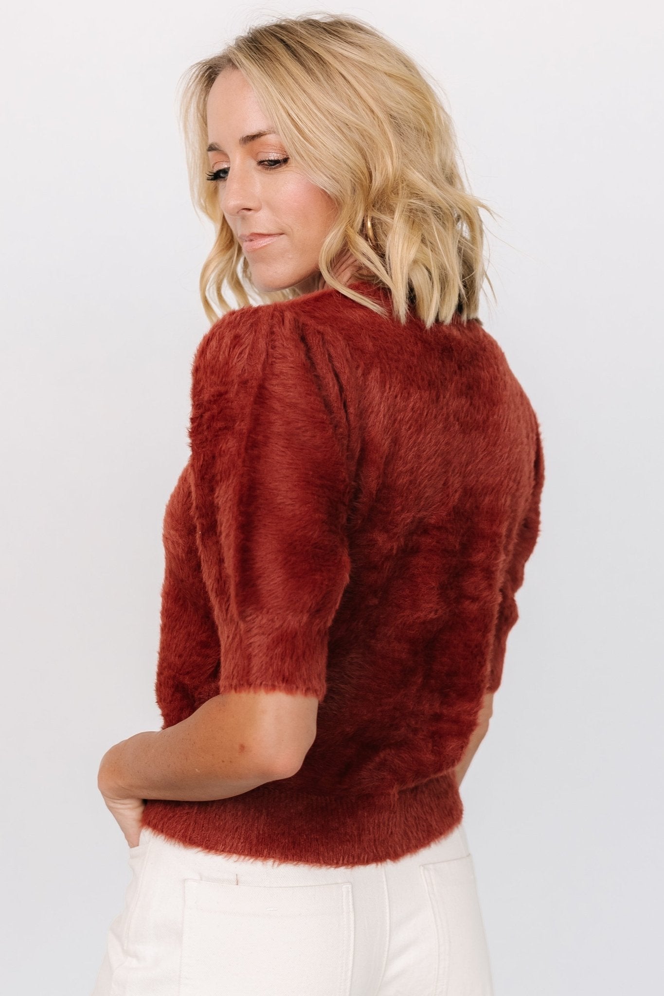 Vail Sweater Top | Brick - Baltic Born