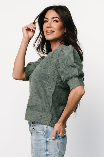 Vail Sweater Top | Winter Green - Baltic Born