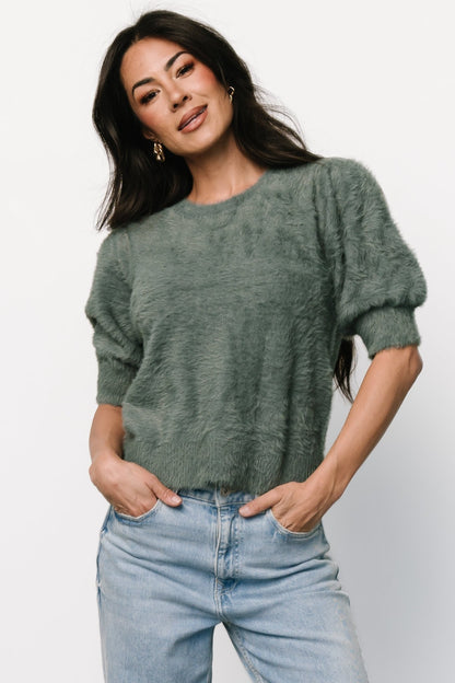 Vail Sweater Top | Winter Green - Baltic Born