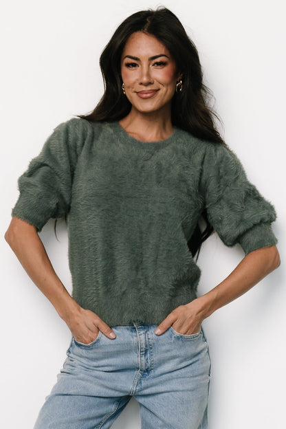 Vail Sweater Top | Winter Green - Baltic Born