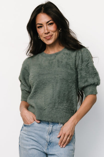 Vail Sweater Top | Winter Green - Baltic Born