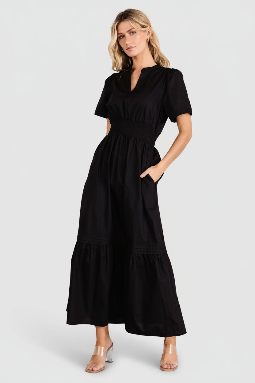 Baltic Born Womens Vera Maxi Dress | Black