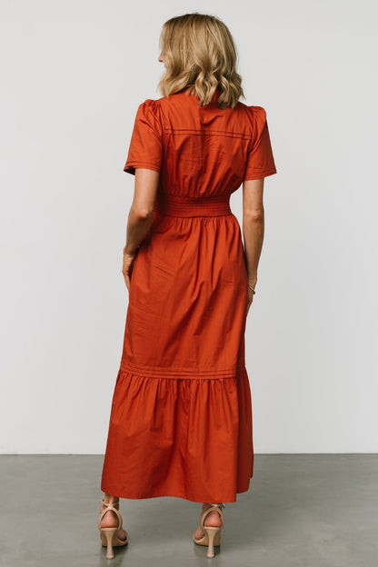 Vera Maxi Dress | Deep Rust - Baltic Born