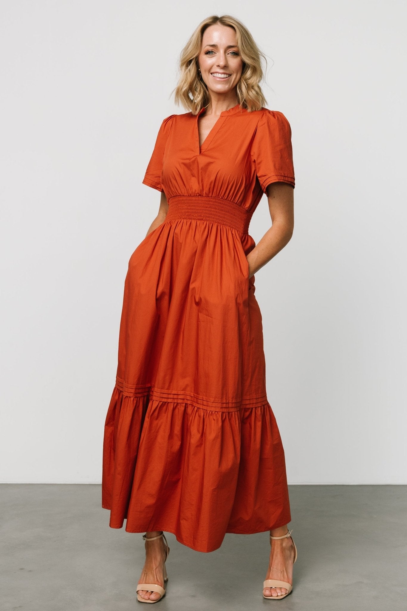 Vera Maxi Dress | Deep Rust - Baltic Born