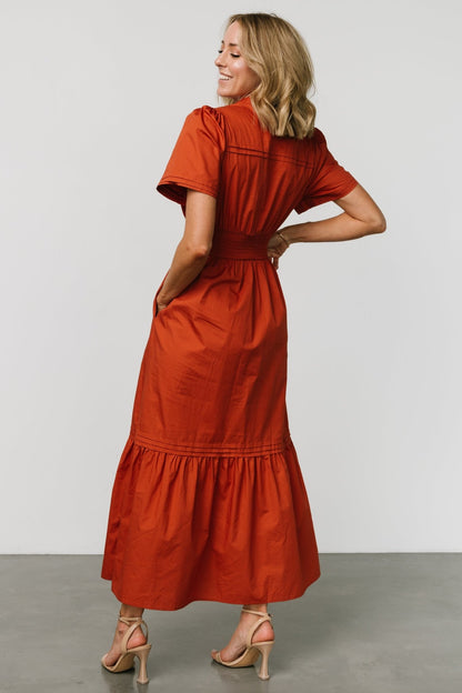 Vera Maxi Dress | Deep Rust - Baltic Born