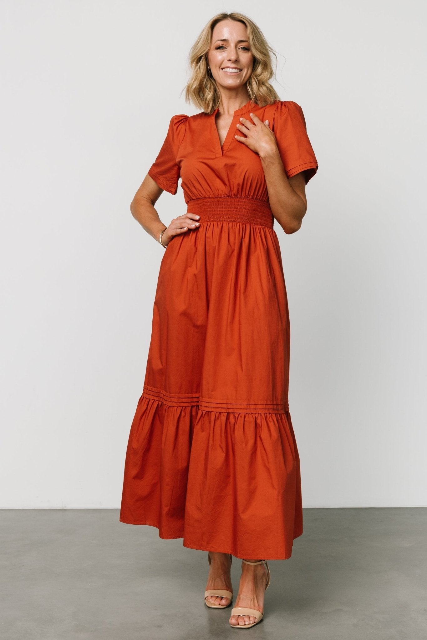 Vera Maxi Dress | Deep Rust - Baltic Born