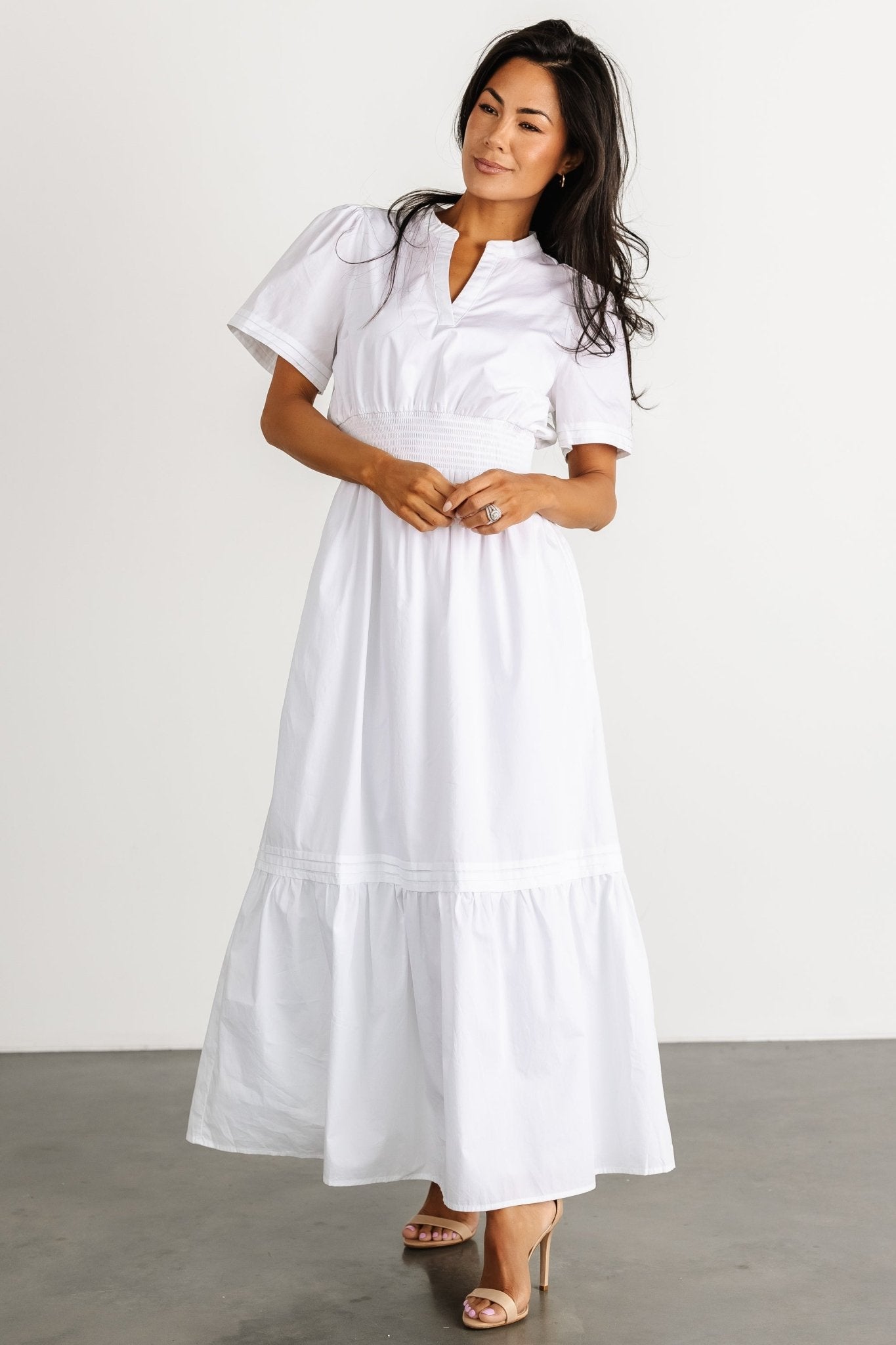 Vera Maxi Dress | Off White - Baltic Born