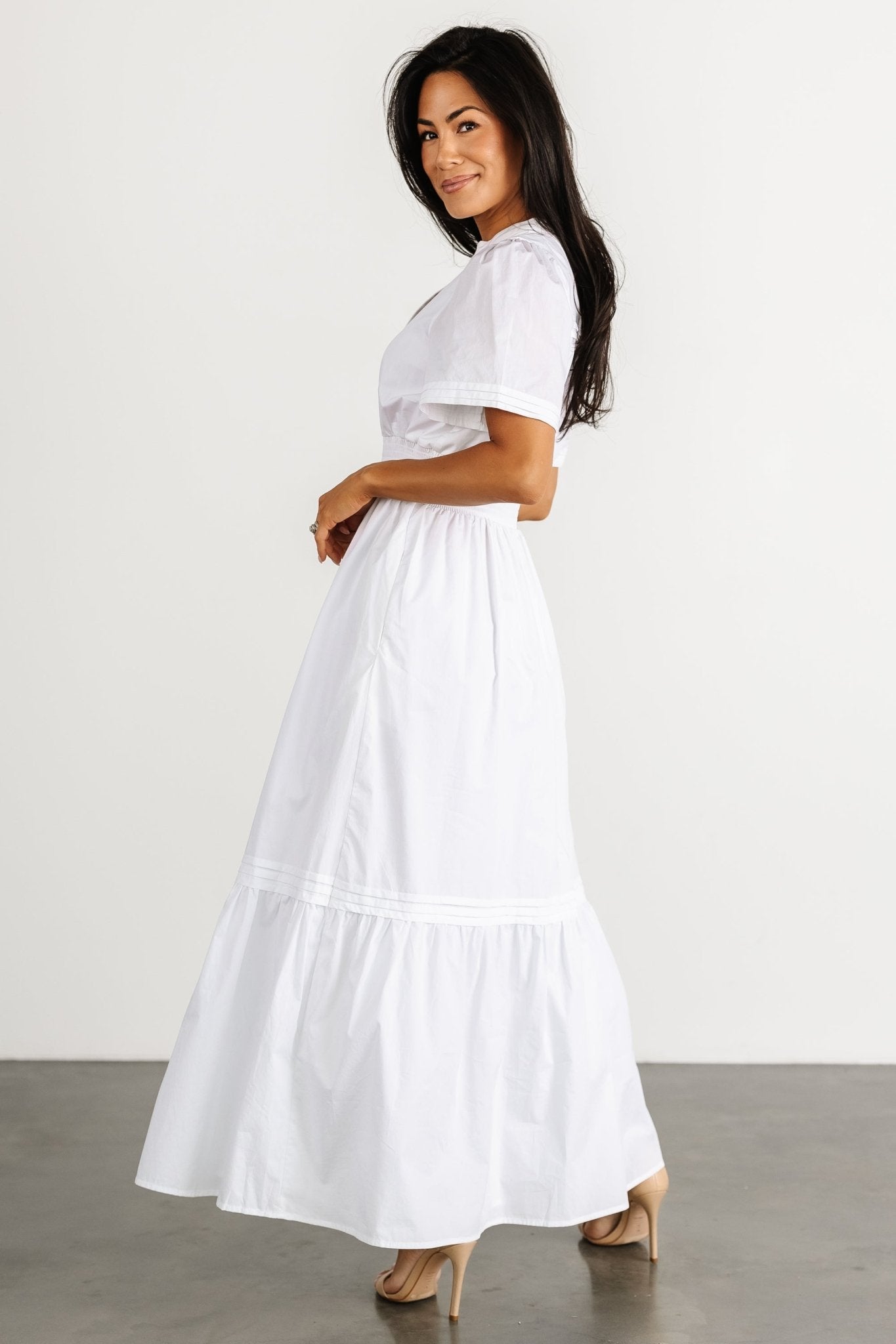 Vera Maxi Dress | Off White - Baltic Born