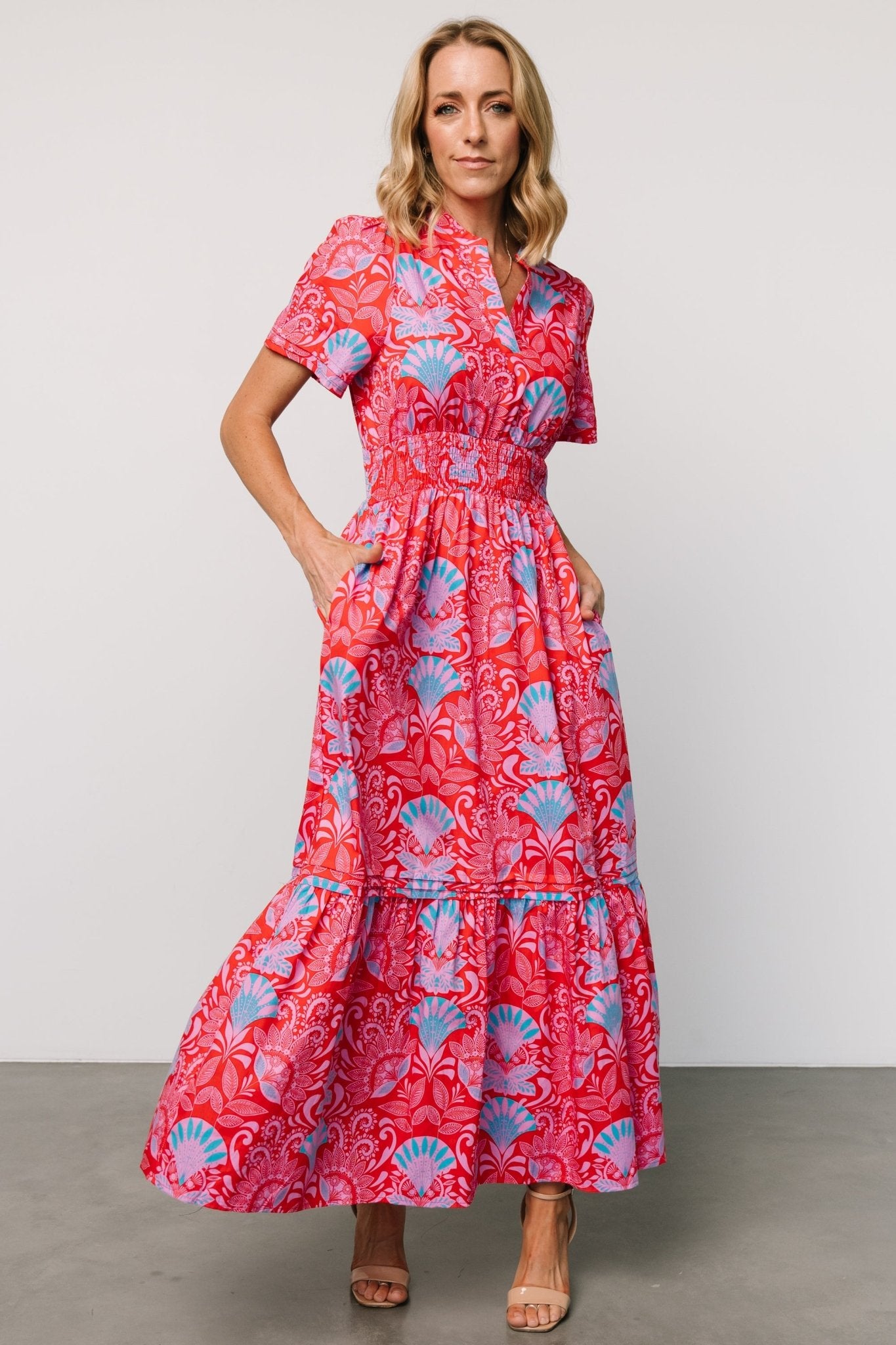 Vera cut out tiered maxi dress main image 1