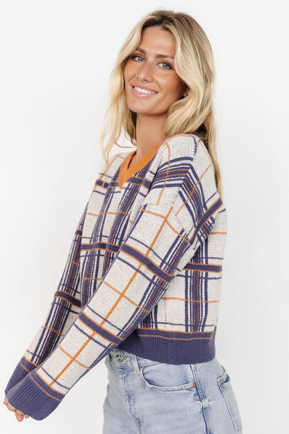 Verbier Sweater | Blue + Orange - Baltic Born