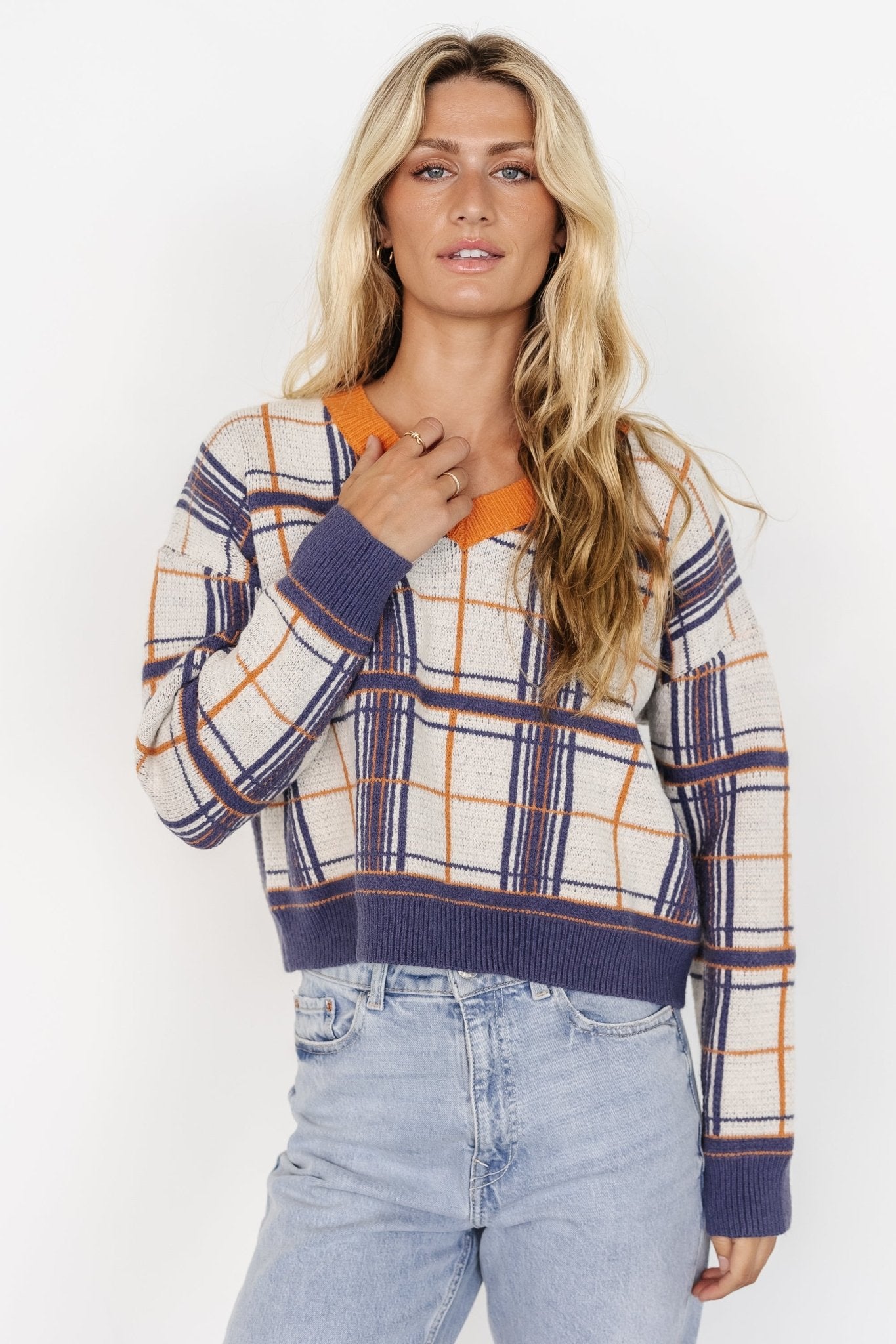 Verbier Sweater | Blue + Orange - Baltic Born