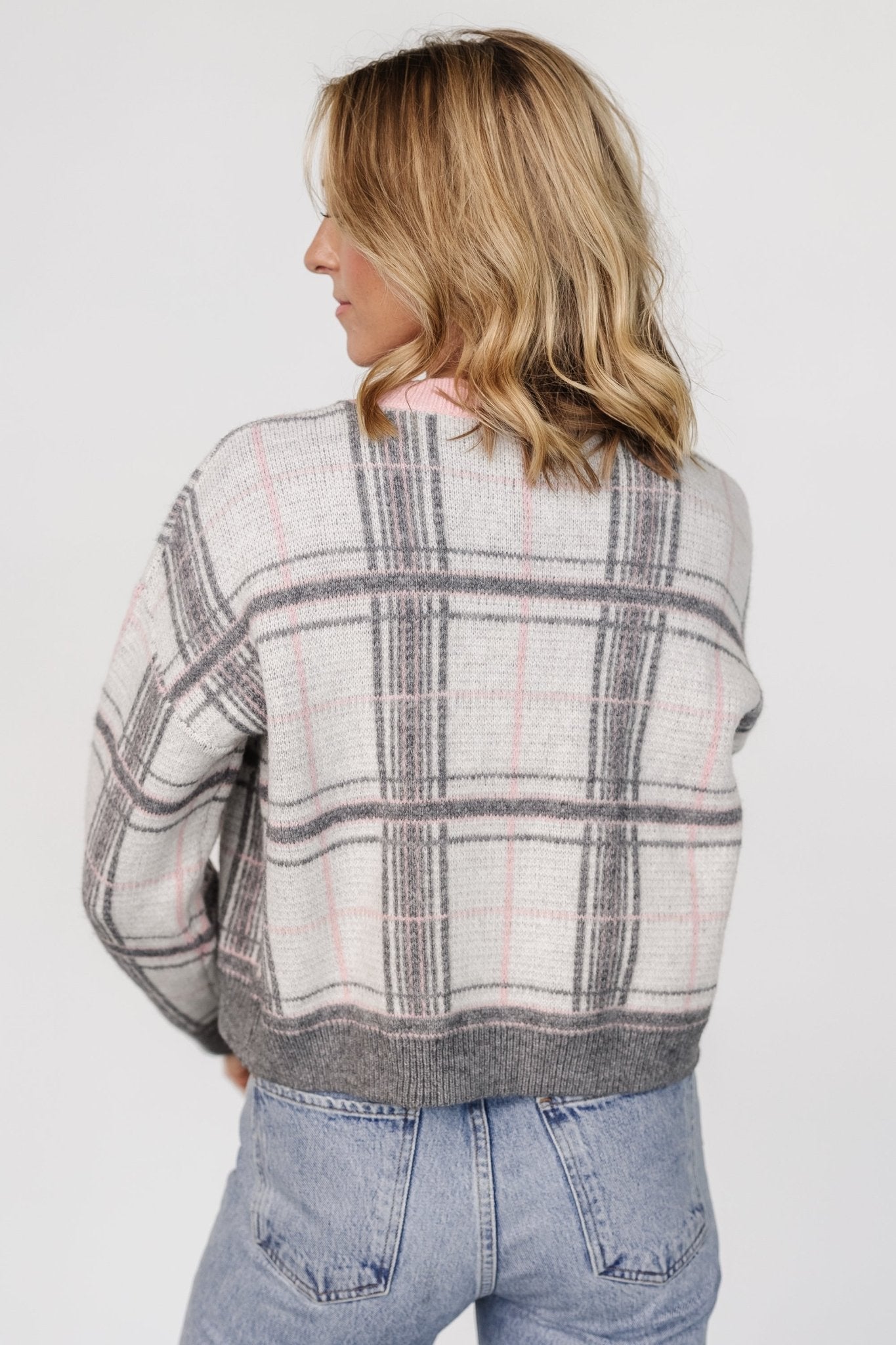 Verbier Sweater | Gray + Blush - Baltic Born