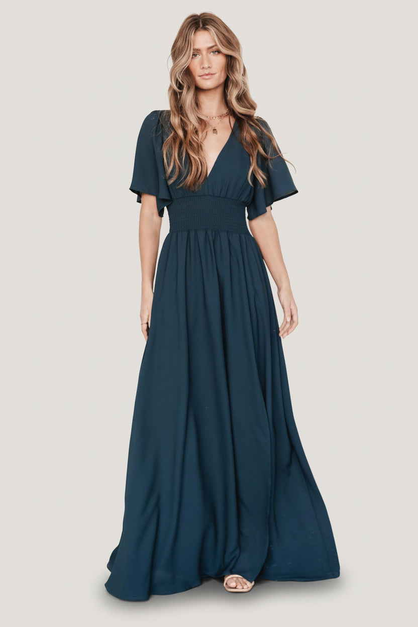 Verona Smocked Maxi Dress | Topaz