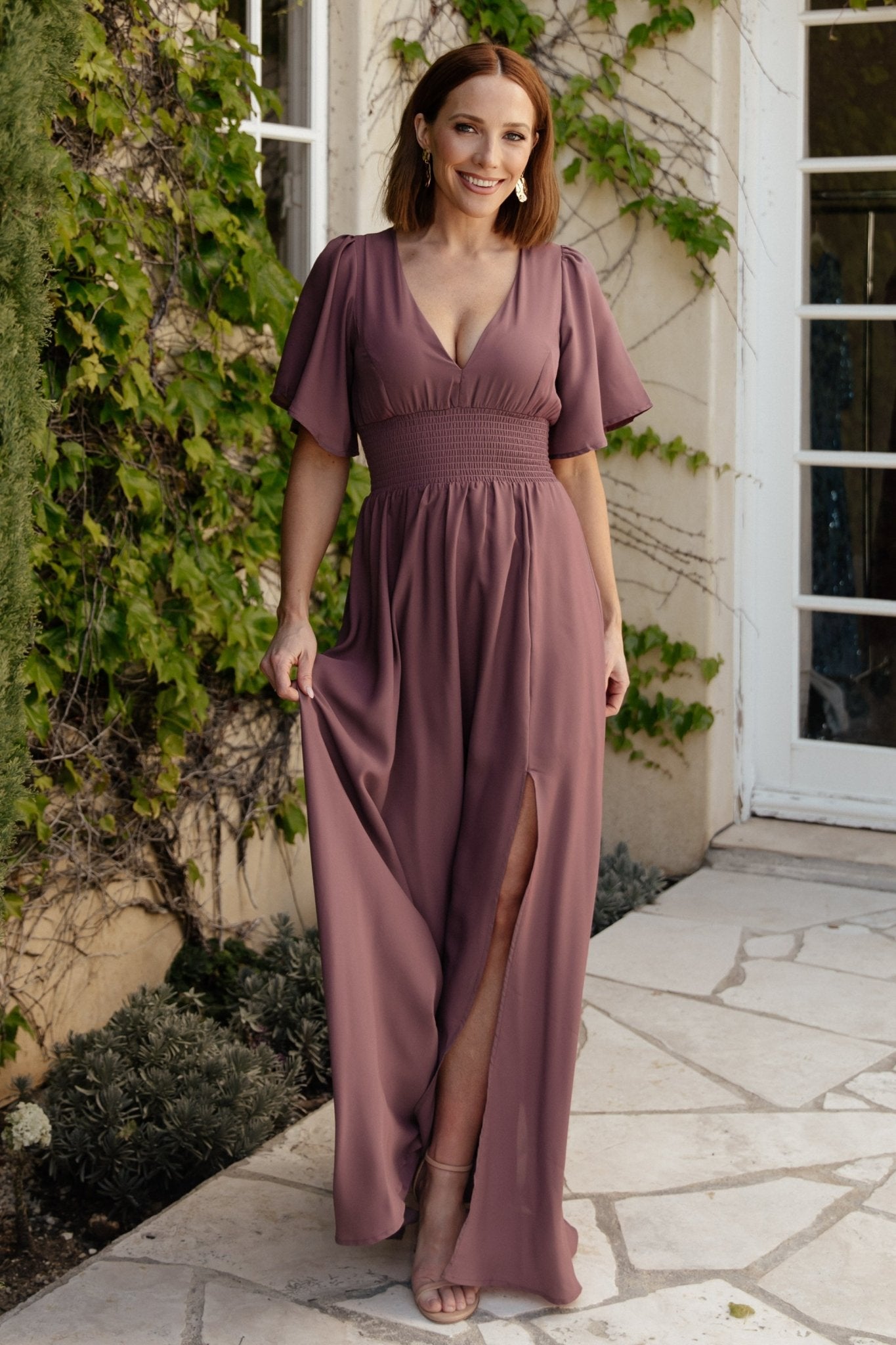 Verona Smocked Maxi Dress | Vintage Plum - Baltic Born