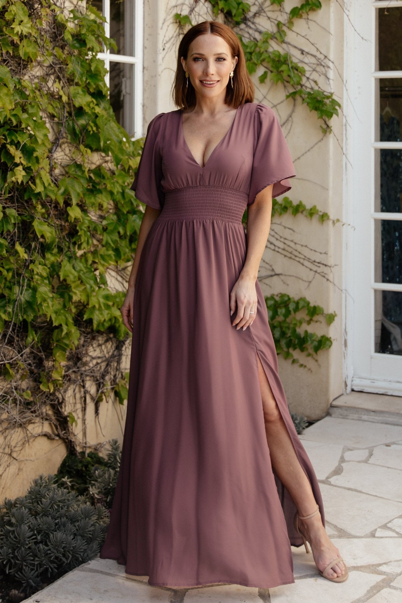 Verona Smocked Maxi Dress | Vintage Plum - Baltic Born