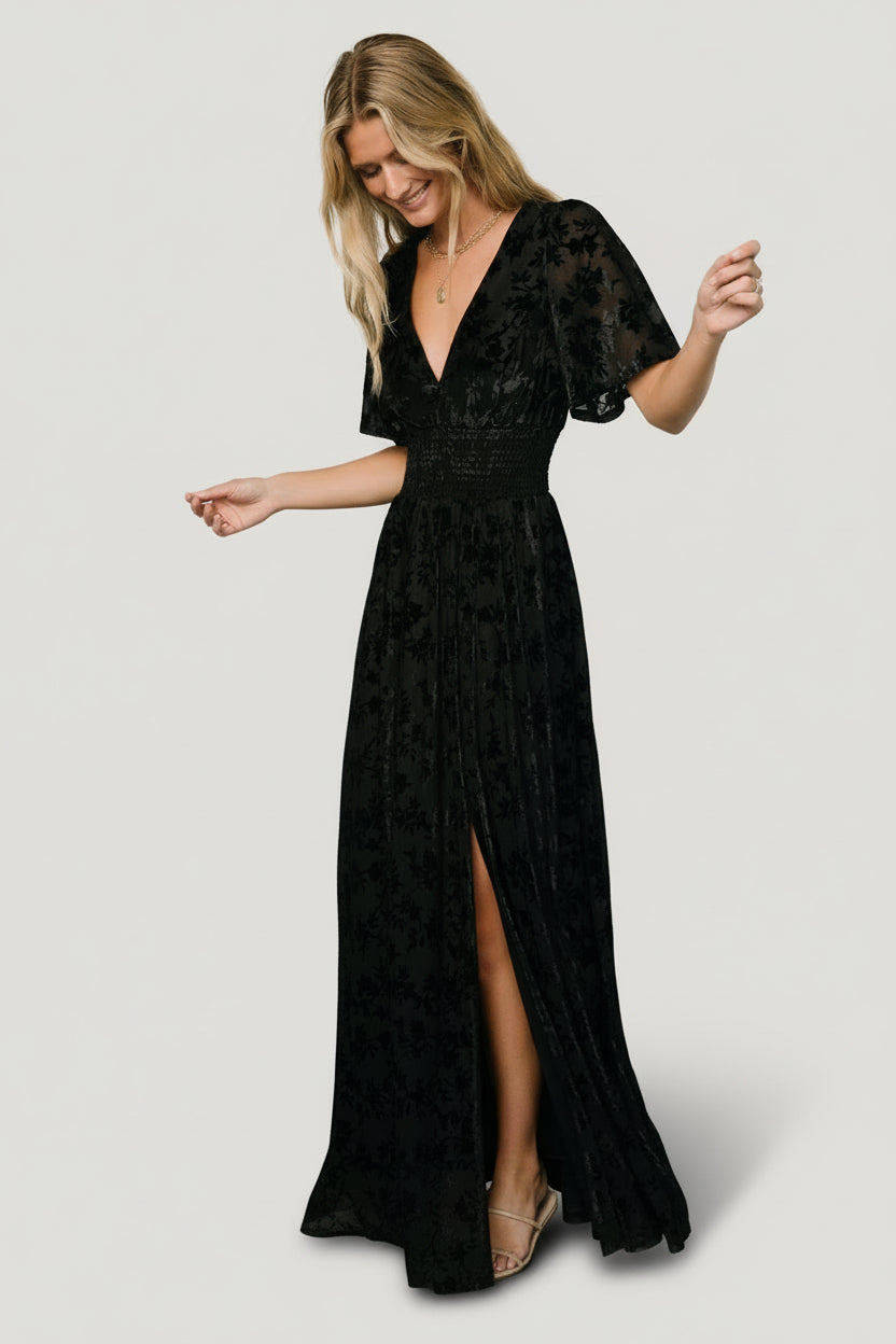 mesh leopard dress Amber Leopard Print Mesh Maxi Dress / MADE TO ORDER By Esme Rose