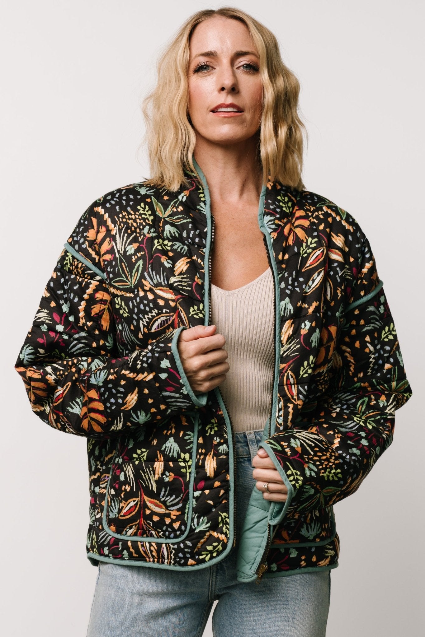 Vida Jacket | Black + Multi Print - Baltic Born