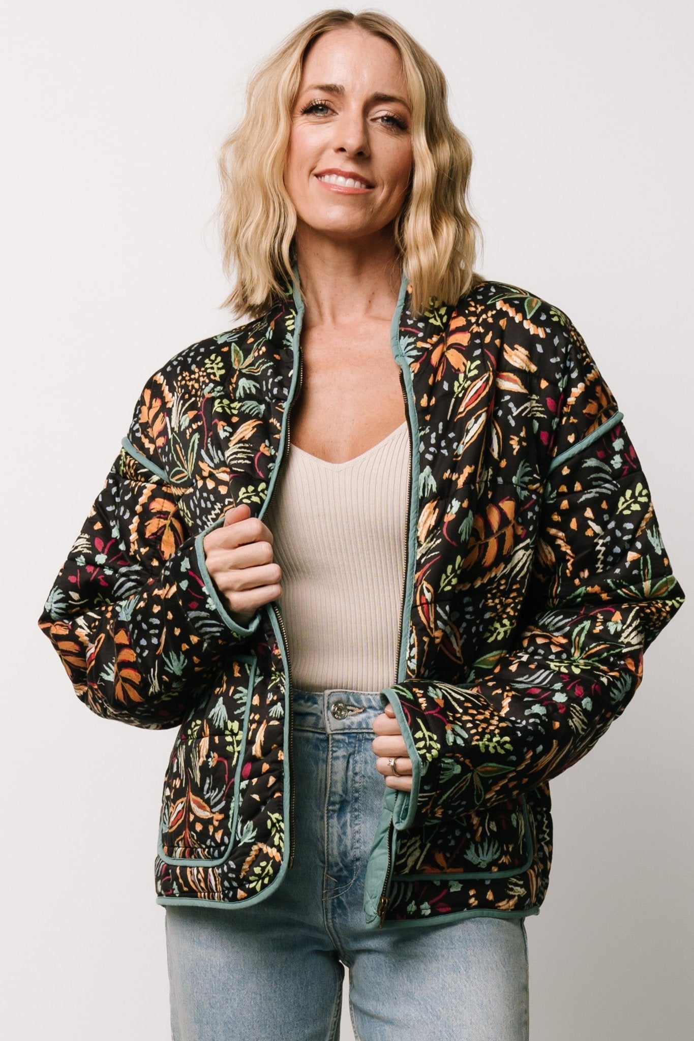 Vida Jacket | Black + Multi Print - Baltic Born