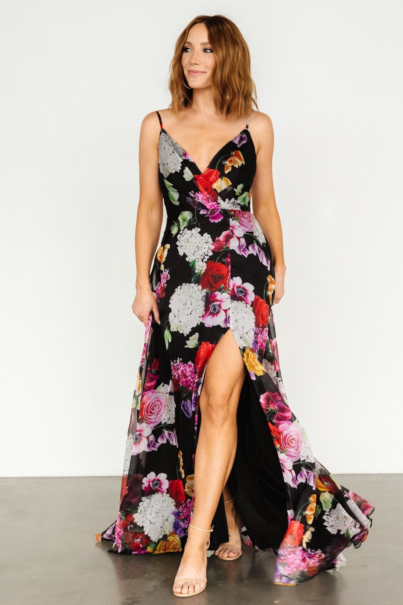 Vivienne Maxi Dress | Black Multi Floral - Baltic Born