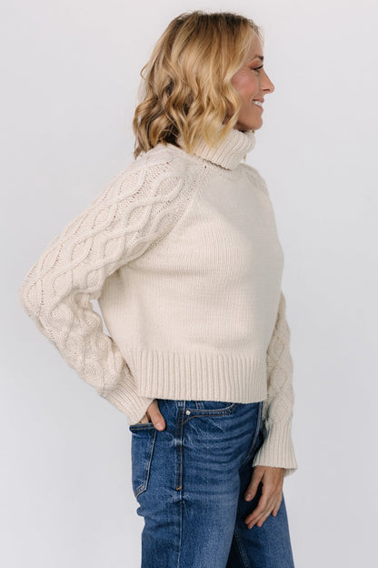 Vonn Turtleneck Sweater | Ivory - Baltic Born