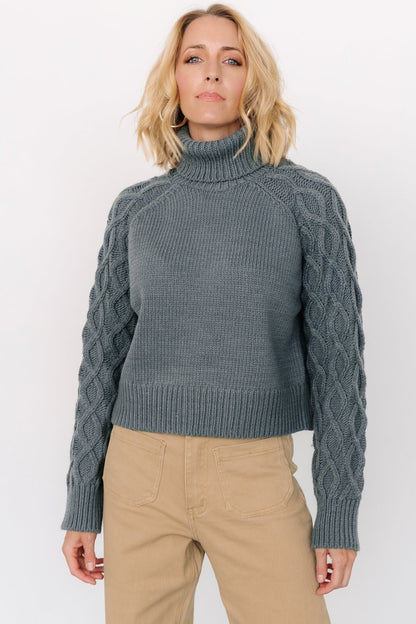 Vonn Turtleneck Sweater | Winter Green - Baltic Born