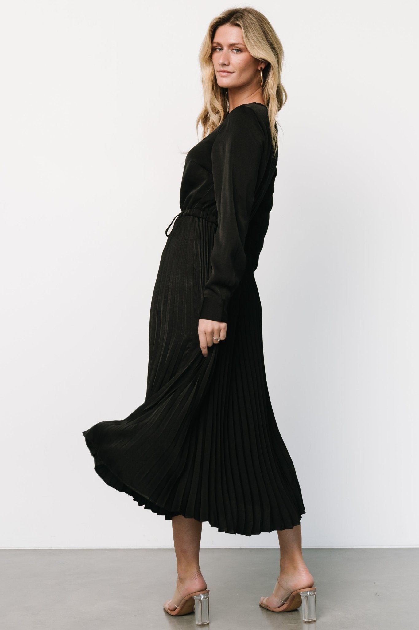 Waco Pleated Dress | Black - Baltic Born