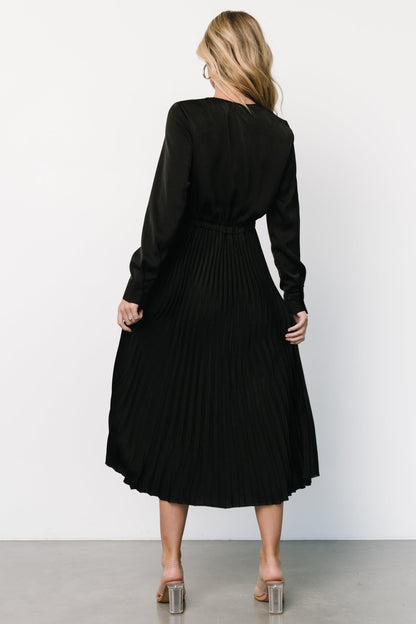 Waco Pleated Dress | Black - Baltic Born