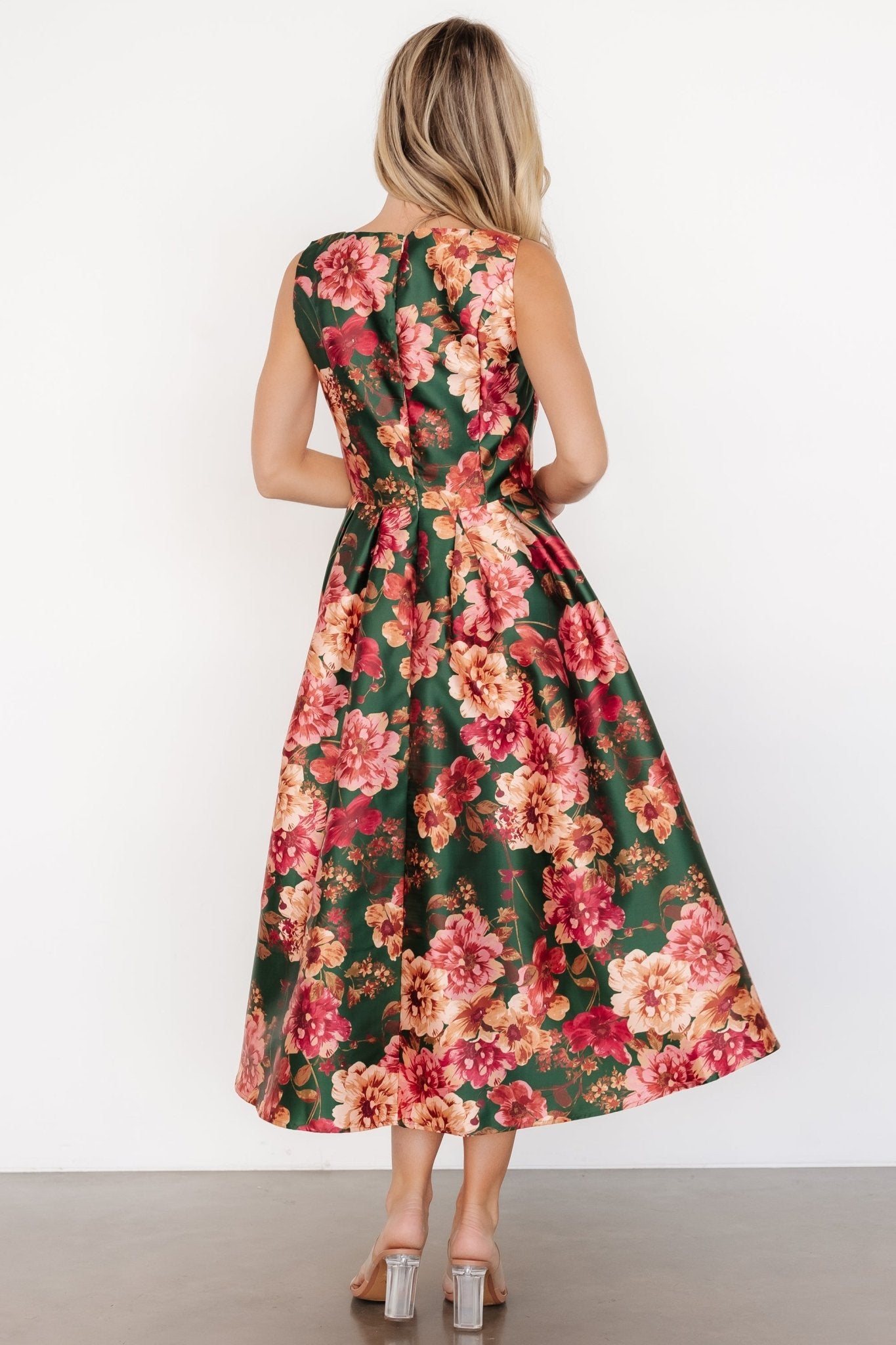 Wendy Sleeveless Dress | Emerald Multi Floral - Baltic Born