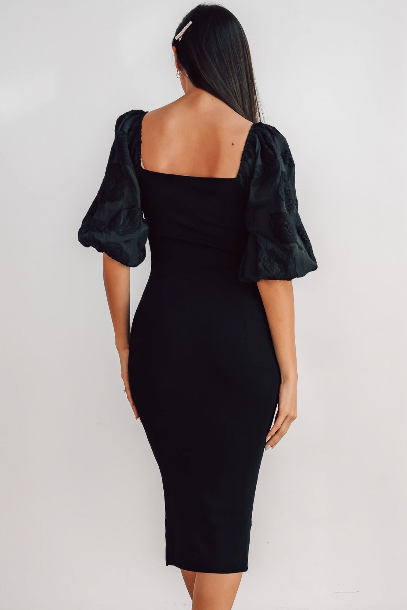 Baltic Born Womens Weyland Bodycon Midi Dress | Black | Color: Black | Size: Small Baltic Born Womens Weyland Bodycon Midi Dress | Black | Color: Black | Size: Small