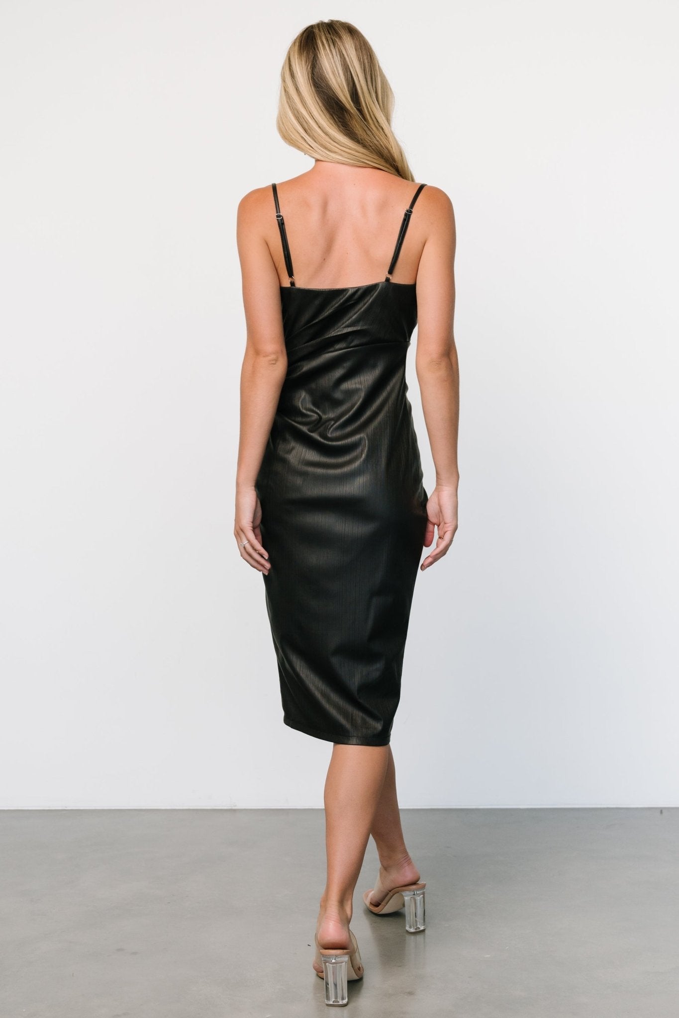 Whitney Midi Dress | Black - Baltic Born