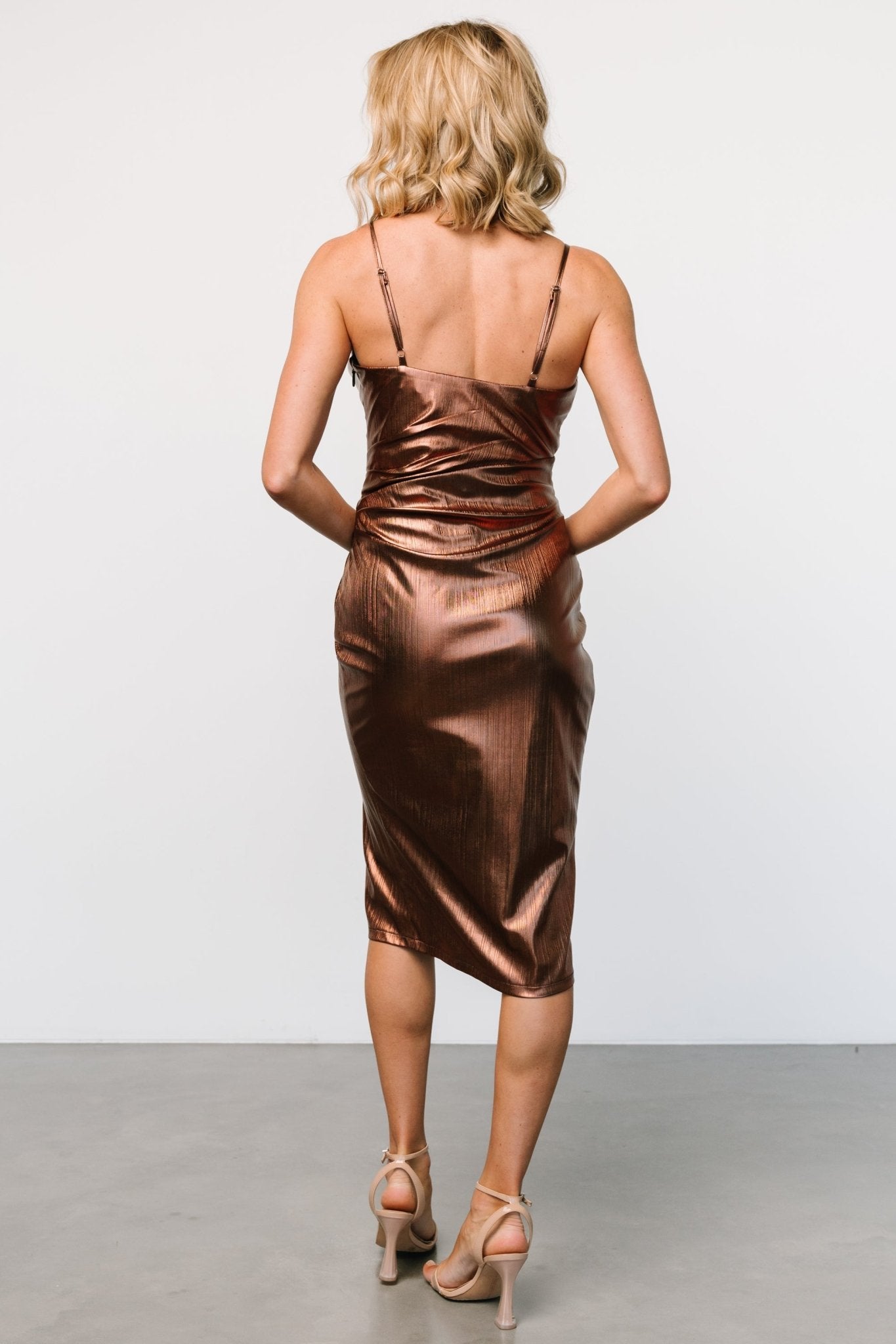 Whitney Midi Dress | Bronze - Baltic Born