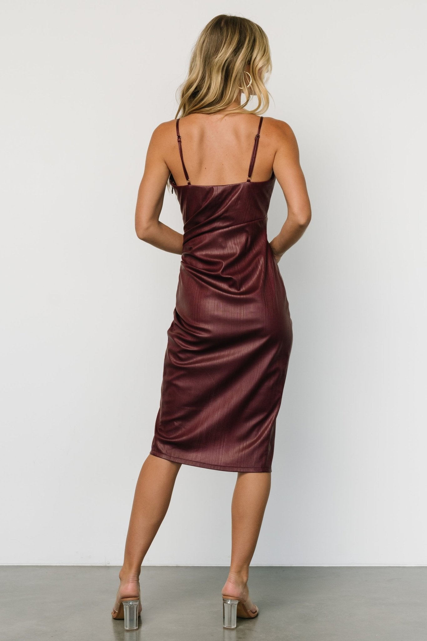 Whitney Midi Dress | Deep Mulberry - Baltic Born