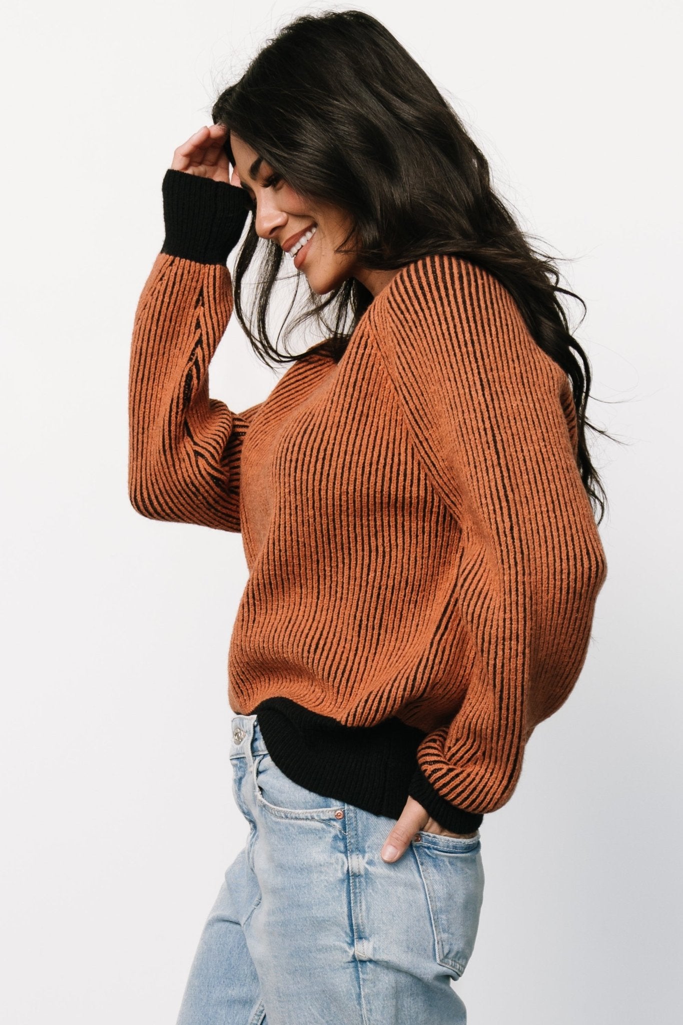 Winifred Ribbed Sweater | Black + Spice - Baltic Born