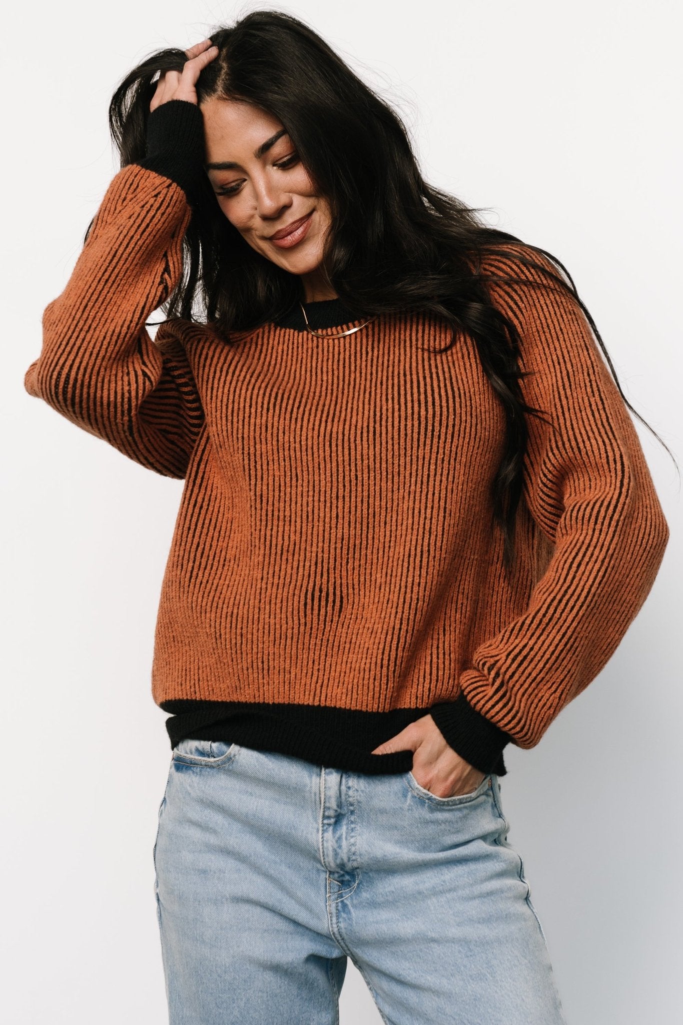 Winifred Ribbed Sweater | Black + Spice - Baltic Born