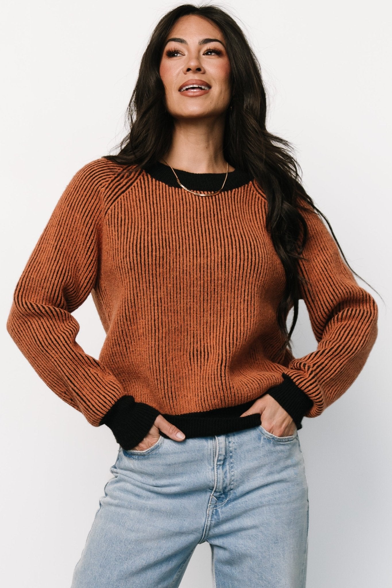 Winifred Ribbed Sweater | Black + Spice - Baltic Born