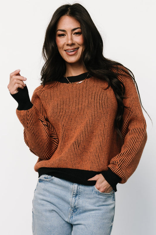 Winifred Ribbed Sweater | Black + Spice - Baltic Born