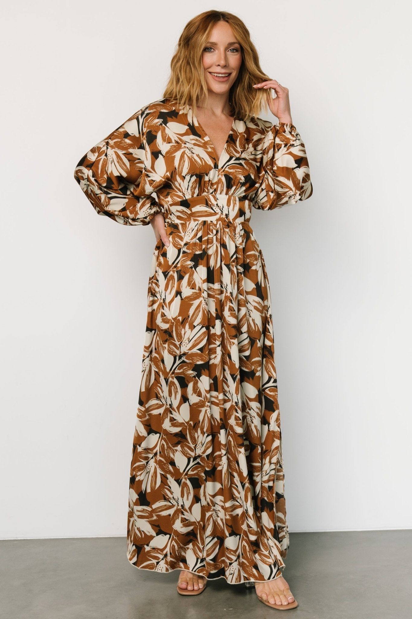 Yolanthe Maxi Dress | Copper Multi - Baltic Born