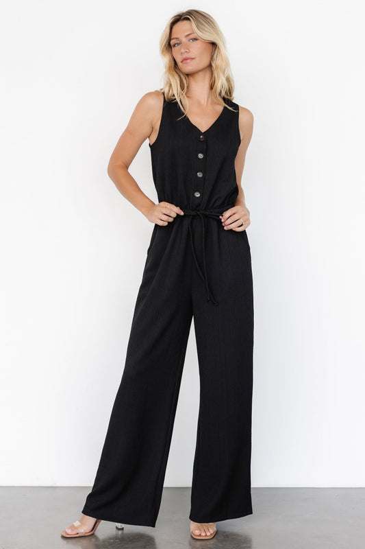 Ziva Tank Jumpsuit | Black - Baltic Born