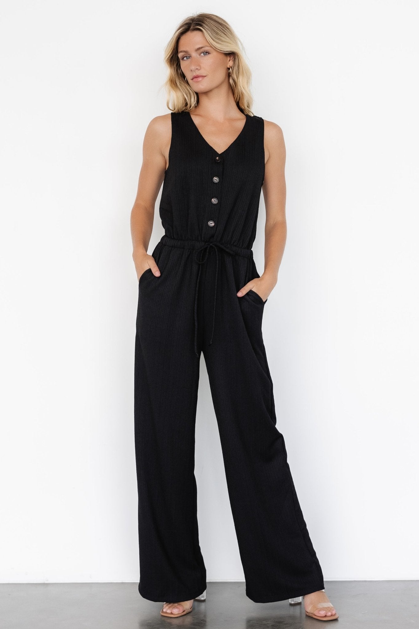 Ziva Tank Jumpsuit | Black - Baltic Born