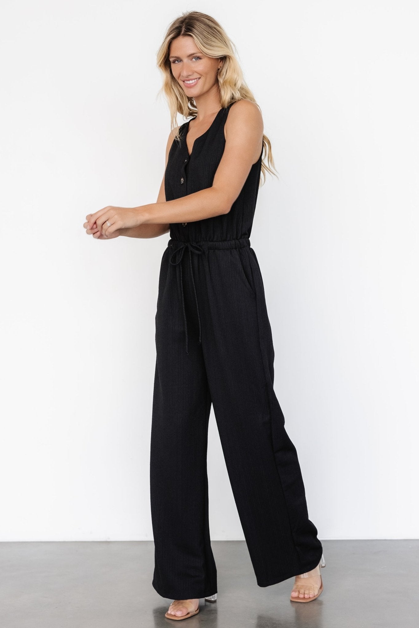 Ziva Tank Jumpsuit | Black - Baltic Born