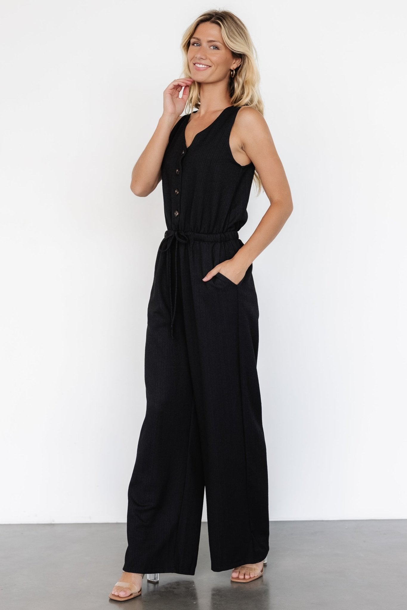 Ziva Tank Jumpsuit | Black - Baltic Born