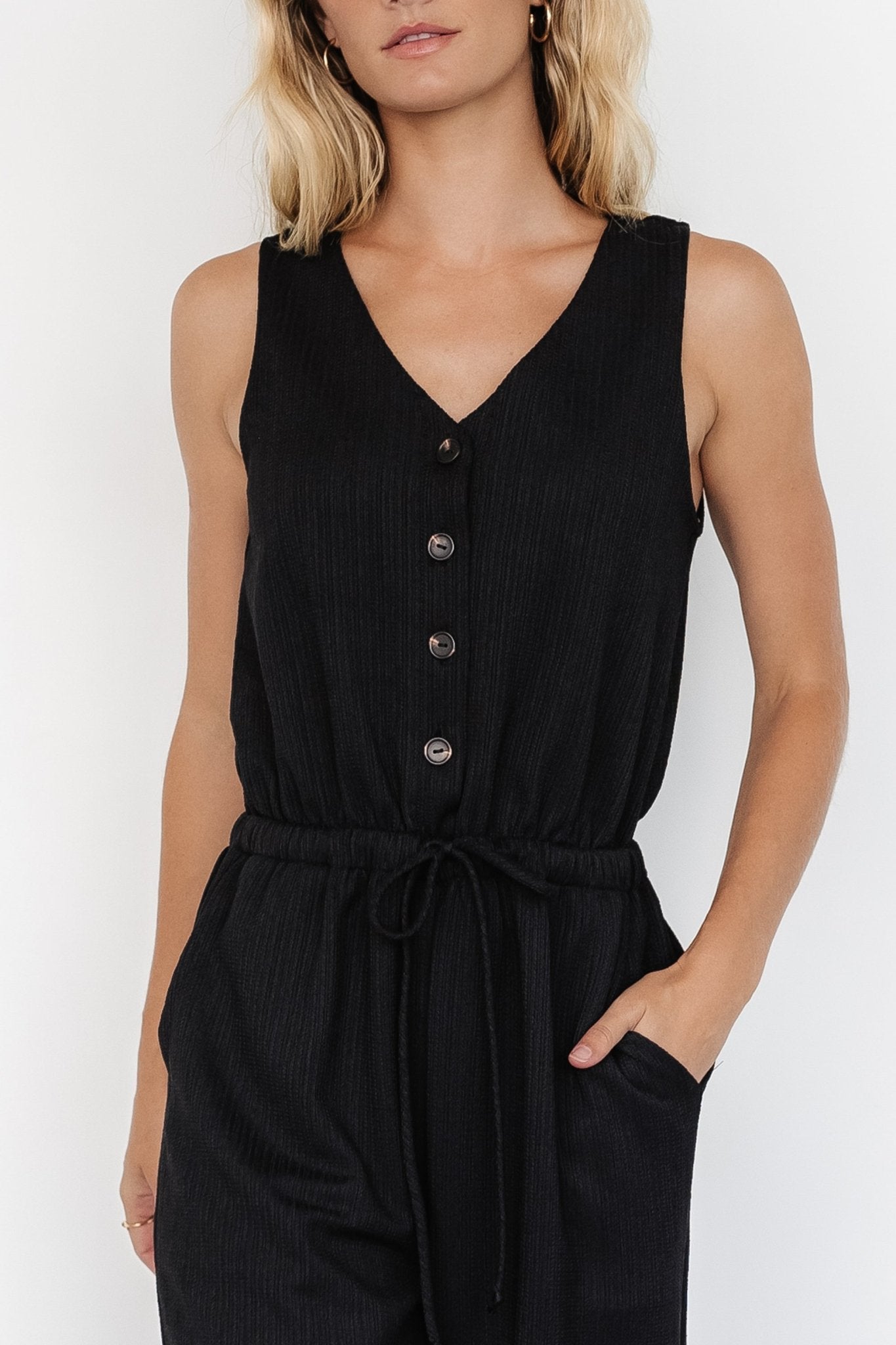 Ziva Tank Jumpsuit | Black - Baltic Born