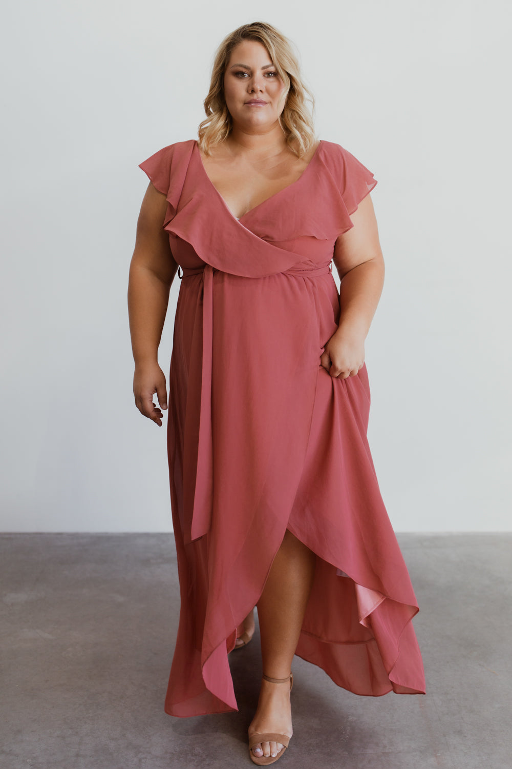 Katya Ruffle Maxi Dress | Rosewood