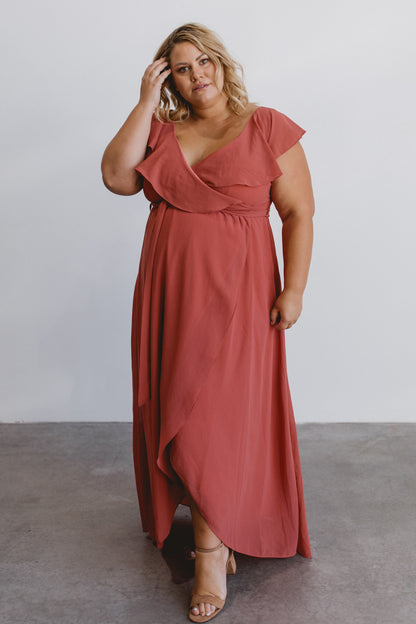 Katya Ruffle Maxi Dress | Rosewood