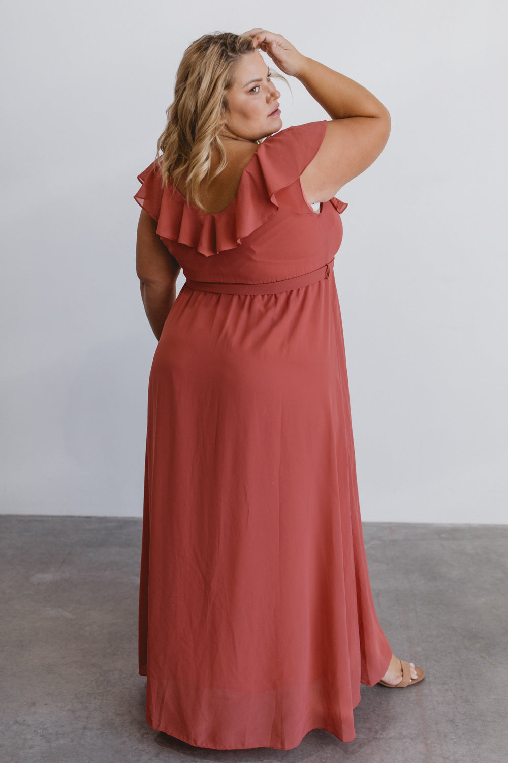 Katya Ruffle Maxi Dress | Rosewood