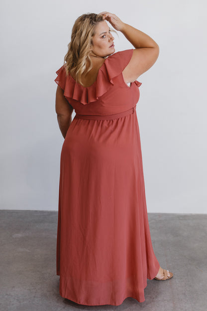 Katya Ruffle Maxi Dress | Rosewood