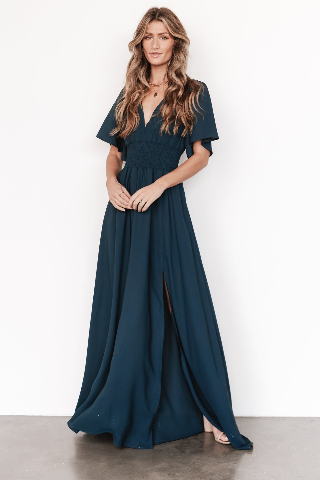 Verona Smocked Maxi Dress | Topaz