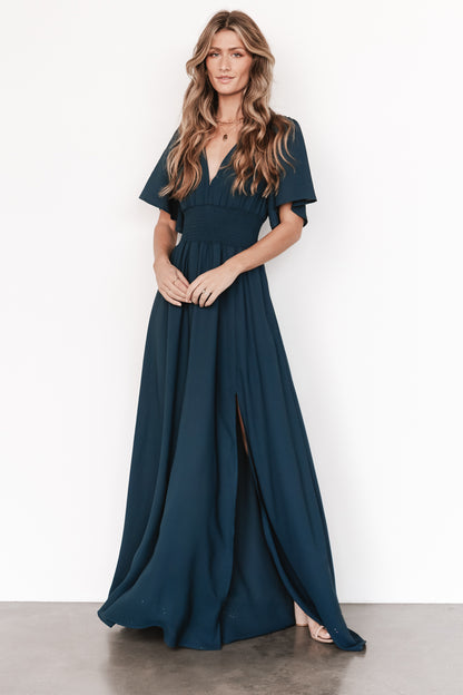 Verona Smocked Maxi Dress | Topaz