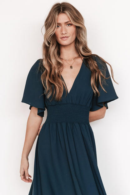 Verona Smocked Maxi Dress | Topaz